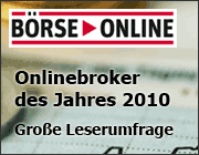 Wahl zum Online Broker 2010